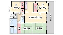クリーンピア大津天満 4LDKの間取図画像