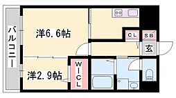 マジェスティーコート 2Kの間取図画像