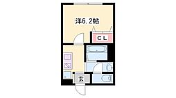 オリーブハイツ志染駅前 1Kの間取図画像