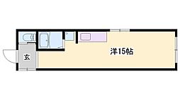 ふじおかマンション ワンルームの間取図画像