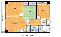 ソレーユ南条 3LDKの間取図画像