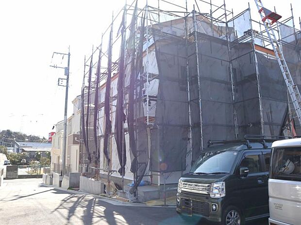 現地で広さのご体感ができます。図面と合わせてご説明しますので、お気軽にお問い合わせください(2026.3.5撮影)