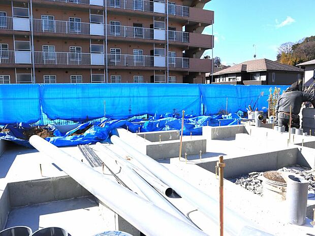 現地で広さのご体感ができます。図面と合わせてご説明しますので、お気軽にお問い合わせください（2026.1.22撮影）