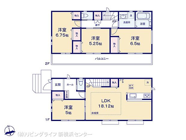 2号棟間取図　4ＬＤＫ