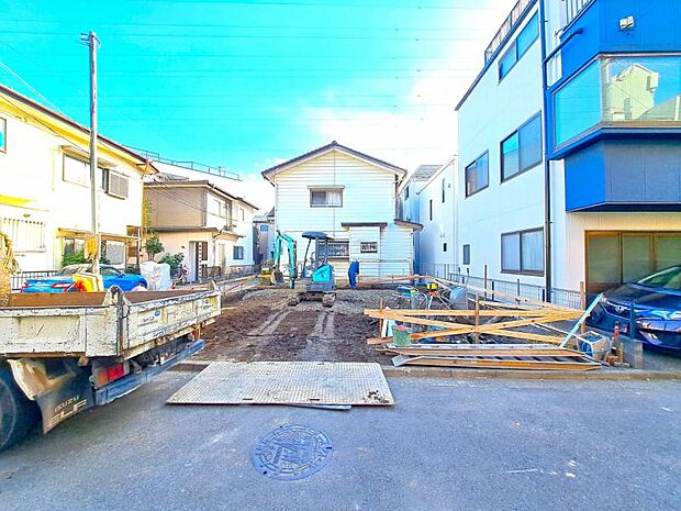 現地で広さのご体感ができます。図面と合わせてご説明しますので、お気軽にお問い合わせください(2026.1.8撮影)