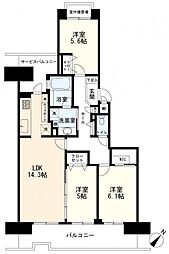 間取図画像 3LDK