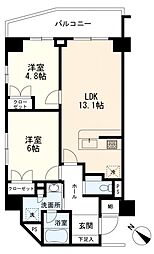 プロスタイル長津田 2LDKの間取図画像