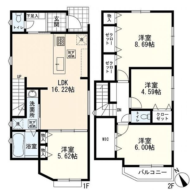 4ＬＤＫ＋カースペース　3号棟