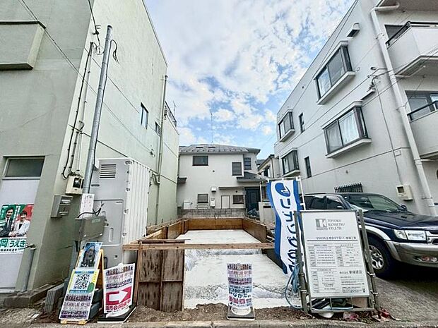 まだ更地ですが、現地で広さのご体感ができます。図面と合わせてご説明しますので、お気軽にお問い合わせください。【2026.5.29撮影】