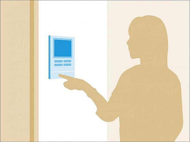 TVモニター付インターホン 来訪者を鮮明な画像で確認できるTVモニター付インターホン。夜間や天候の悪い日もしっかりとチェック。特に奥様やお子様だけでの在宅が多いご家族は必需品です。録画機能付きなら後か