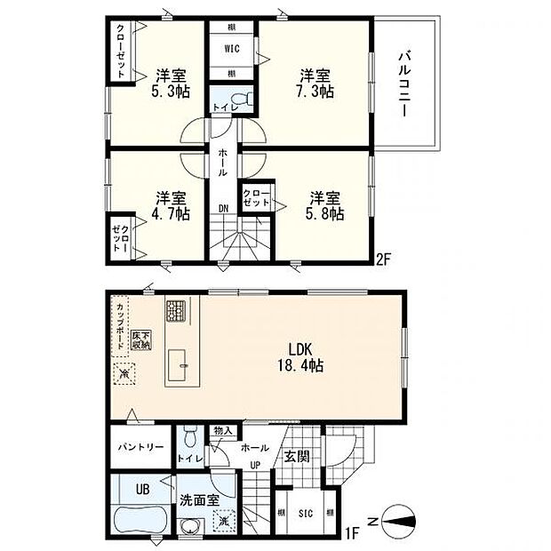 4LDK+カースペース2台分 4期