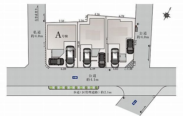 Ａ号棟区画図
