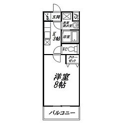 Navona 1Kの間取図画像