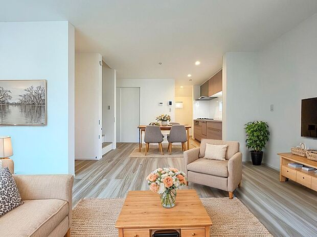 「リビングダイニング」（画像内の家電・家具等はCGです。本物件には付帯されません）