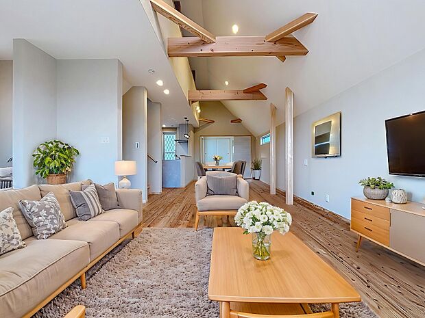 「リビングダイニング」（画像内の家電・家具等はCGです。本物件には付帯されません）