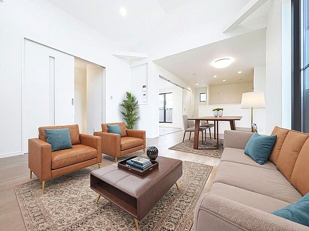 「リビングダイニング」(画像内の家電・家具等はCGです。本物件には付帯されません)