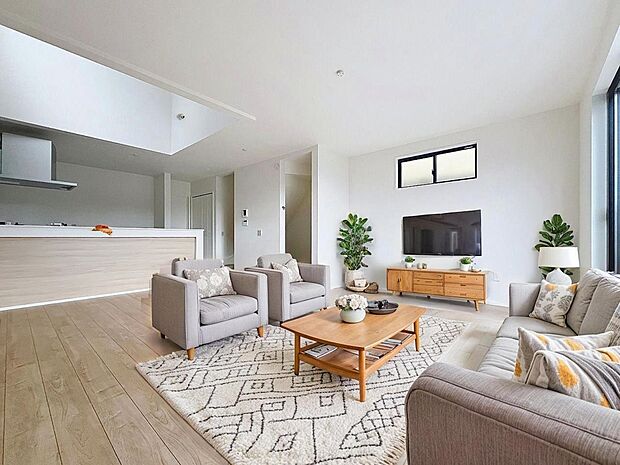 リビングダイニング（画像内の家電・家具等はCGです。本物件には付帯されません。）