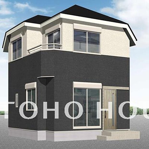 「外観（パース）」光り溢れる爽やかなお家。閑静な住宅地につき静かで穏やか採光窓が多く風通しも良好です。