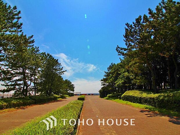 検見川の浜まで約1727m。