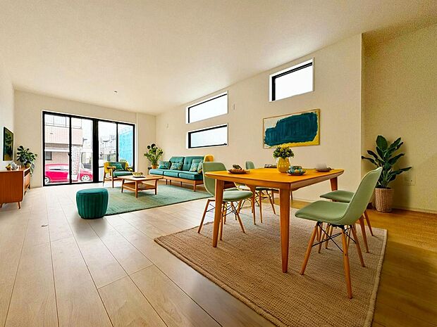 「リビングダイニング」（画像内の家電・家具等はCGです。本物件には付帯されません）