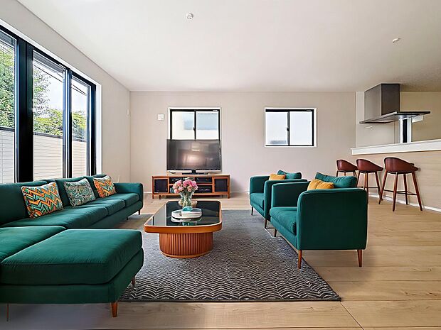 「リビングダイニング」(画像内の家電・家具等はCGです。本物件には付帯されません)