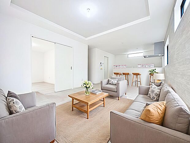 「リビングダイニング」(画像内の家電・家具等はCGです。本物件には付帯されません)