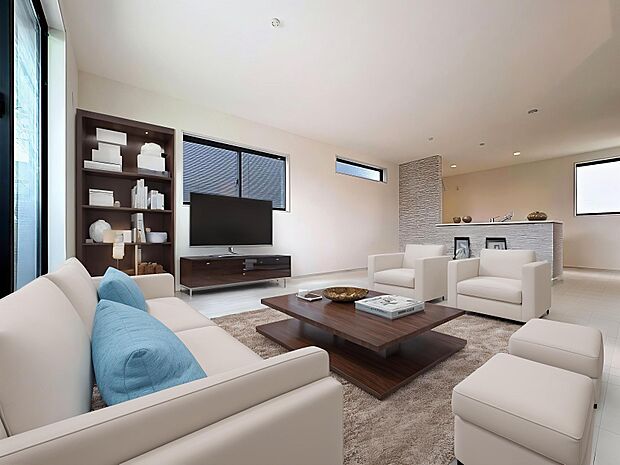 「リビングダイニング」（画像内の家電・家具等はCGです。本物件には付帯されません）