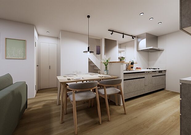 （A号棟）完成予想図リビングダイニング