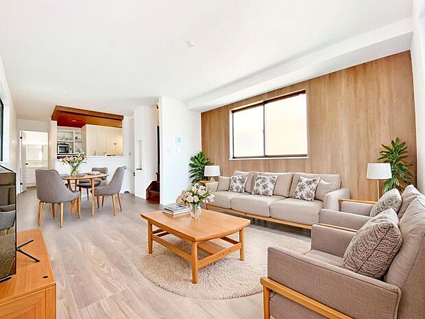 「リビングダイニング」（画像内の家電・家具等はCGです。本物件には付帯されません）