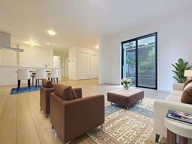 「のんびり過ごせるLDK」（画像内の家具・家電は等はCGです。本物件には付帯されません。）