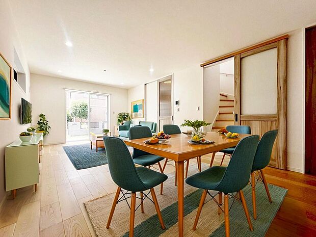 「リビングダイニング」（画像内の家電・家具等はCGです。本物件には付帯されません）