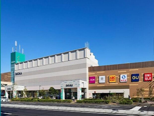 SOCOLAイオンモール_500ｍまで約1000m。