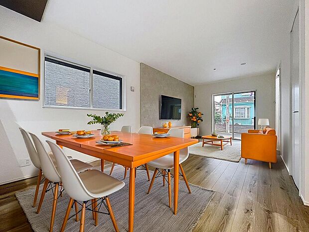 「リビングダイニング」（画像内の家電・家具等はCGです。本物件には付帯されません）