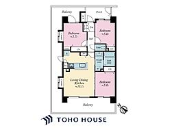 間取図画像 3LDK