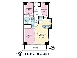 ロイヤルシャトー船橋塚田 3LDKの間取り