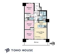 シティタワー金町タワー棟A棟 3LDKの間取図画像