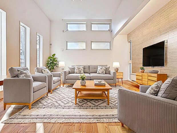 「リビングダイニング」(画像内の家電・家具等はCGです。本物件には付帯されません)