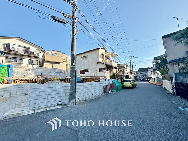 「前面道路含む現地」北西4ｍ