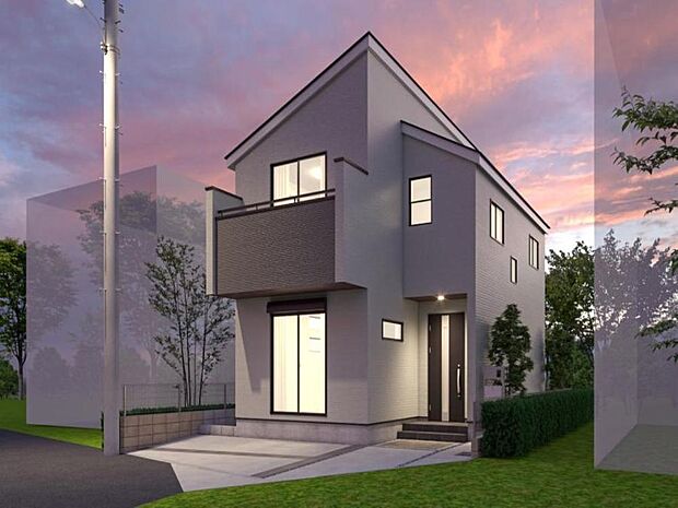 「外観パース」18帖えのLDK、豊富な収納、生活を彩る設備など、プラスワンのポイントが詰まった邸宅です。。