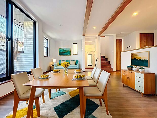 「リビングダイニング」(画像内の家電・家具等はCGです。本物件には付帯されません)