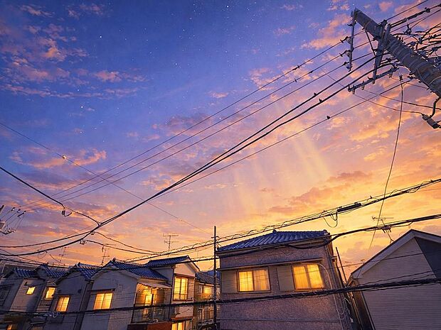 「穏やかな街並みの眺望」穏やかな街並みを一望しながら、爽やかな風と柔らかく降り注ぐ陽光を感じて頂けます。心地良い開放感が暮らしにゆとりと充足感をもたらします。