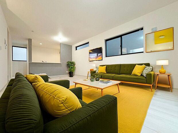 「リビングダイニング」（画像内の家電・家具等はCGです。本物件には付帯されません）