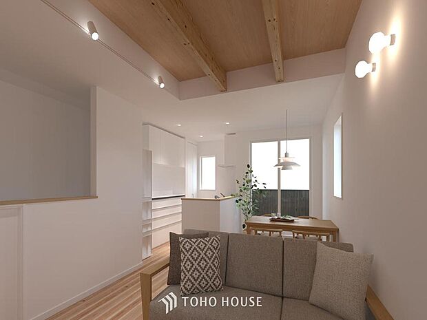 「リビングパース」毎日過ごす場所だからこそ、飽きのこないデザインが大事。本当に欲しい「寛げる空間」を実感して頂けます。