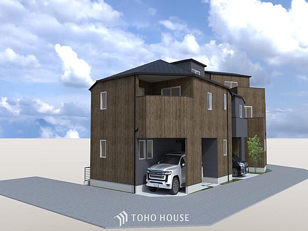 「外観パース」お客様の求める本当の「住み心地」とは何なのか。そのための一手間一工夫を惜しみません。