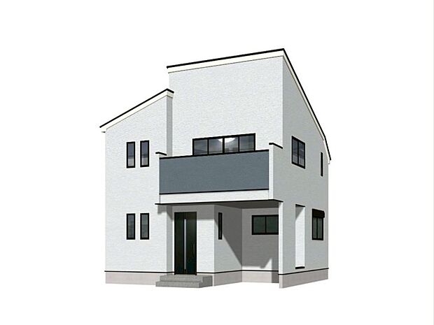 「外観（パース）」光り溢れる爽やかなお家。閑静な住宅地につき静かで穏やか採光窓が多く風通しも良好です。