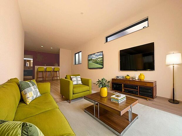 「リビングダイニング」（画像内の家電・家具等はCGです。本物件には付帯されません）