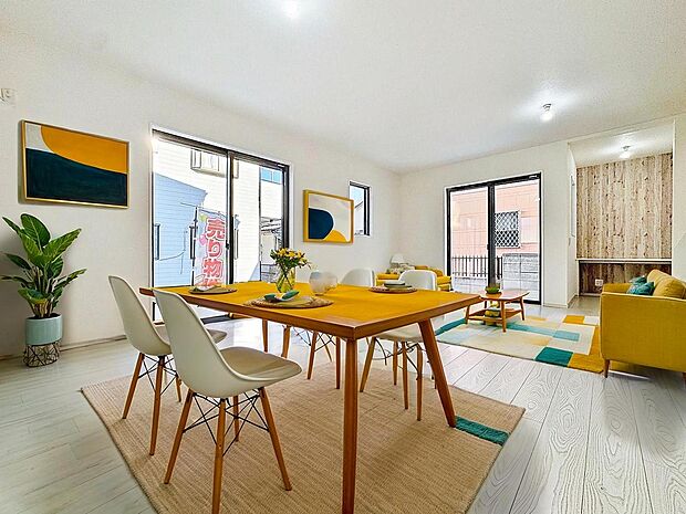 「リビングダイニング」（画像内の家電・家具等はCGです。本物件には付帯されません）