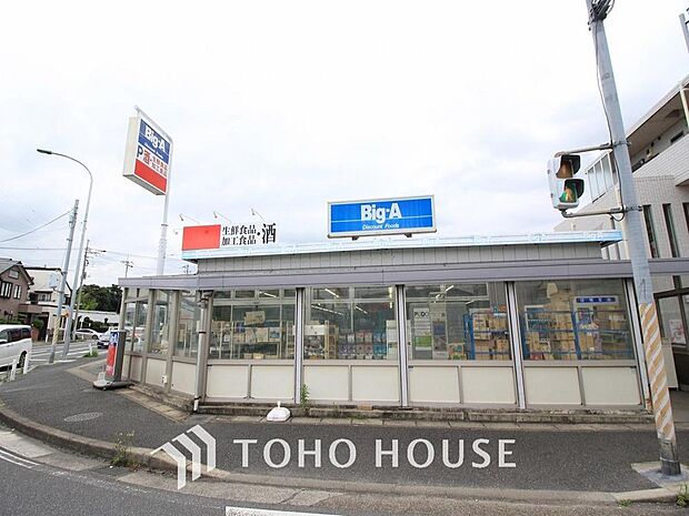 ビックエー　八ヶ崎店まで約1402m。