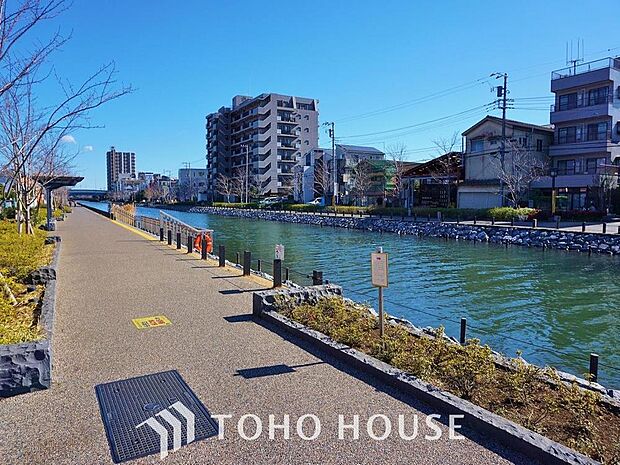 新川千本桜まで約157m。