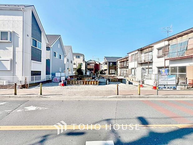 「前面道路含む現地」前面道路：東8.19ｍ